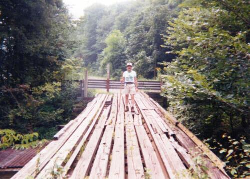 1992 August Cedar Creek Gorge Bridge Pre Const Bob Cupp